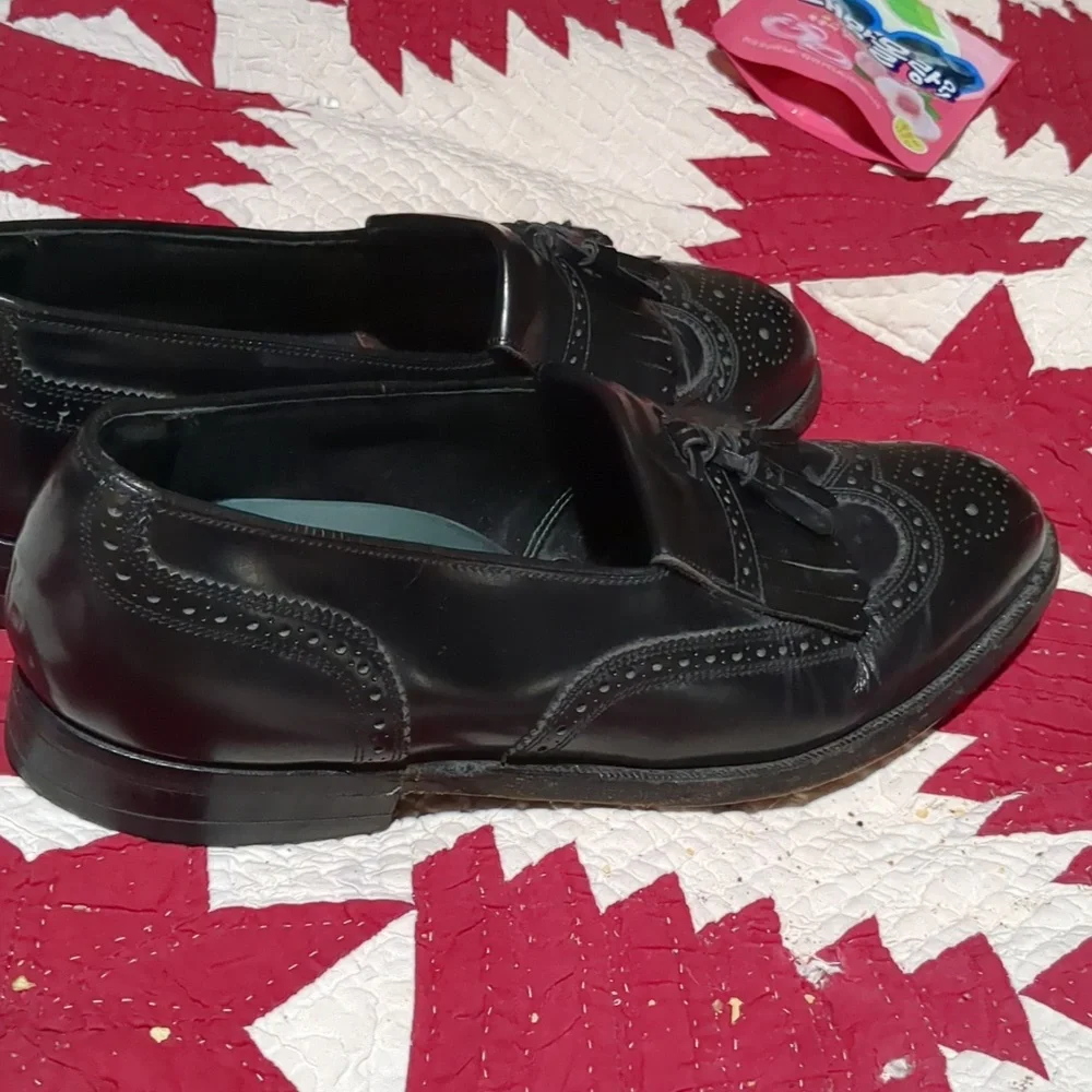 Florsheim Imperial 8.5D 92257 Wingtip Vintage Shoes Black